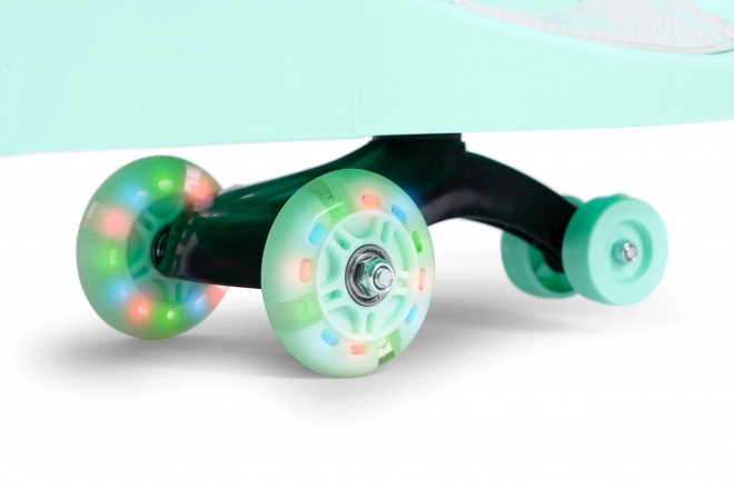 Jeździk Wiggle Car ze świecącymi kołami zielony ECOTOYS