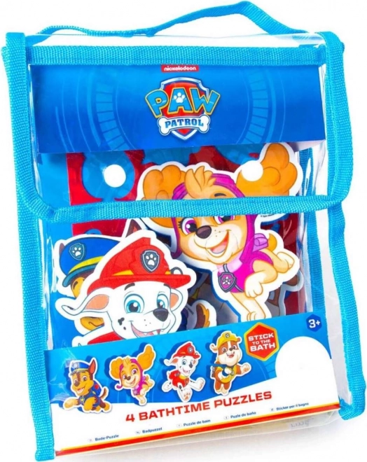 SPIN MASTER Piankowe puzzle - Naklejki do wanny Psi Patrol 4x2 elementy