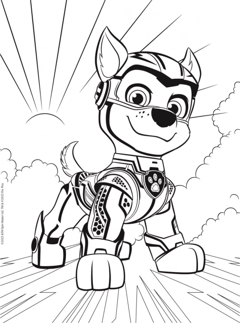 Puzzle MAXI dwustronne 2x10 elementów Bohaterskie psy Psiego patrolu/Paw patrol w pudełku 40x27x6cm 24m+