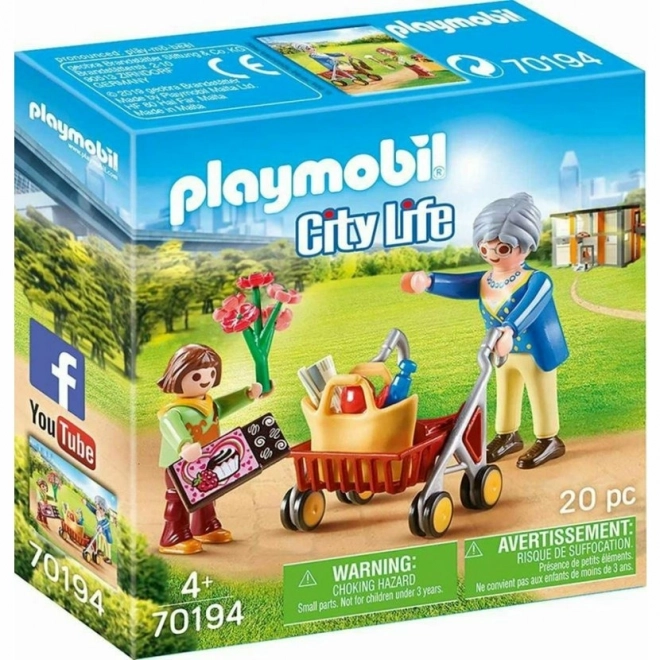 Babcia z chodzikiem Playmobil