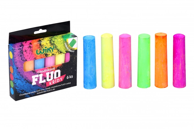 Kredki chodnikowe FLUO 6 szt.
