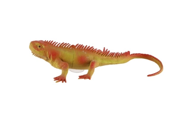 Zwierzątko jaszczurka z przyssawką guma 22cm