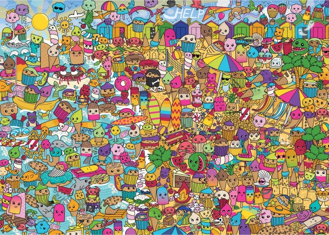 Puzzle Słodkie wakacje 1000 elementów GIBSONS