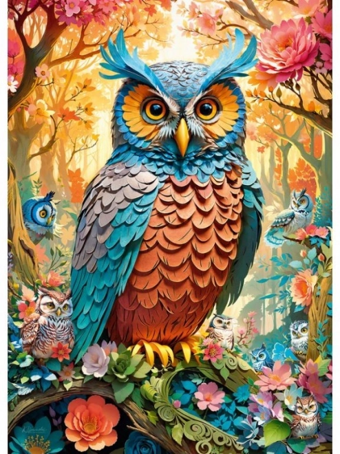 Cherry Pazzi Puzzle Papierowa Sowa 1000 elementów