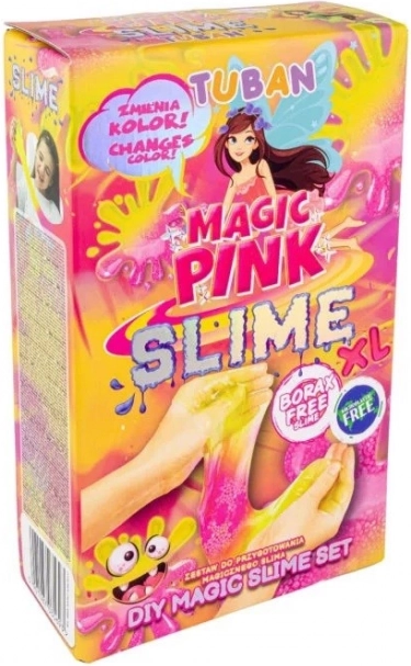 Kreatywny zestaw Tuban Magiczny Slime Pink XL zmieniający kolor
