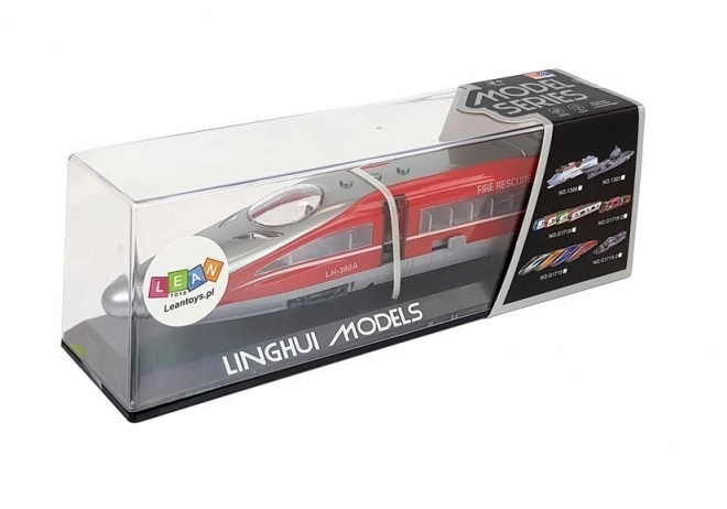 Pociąg Pendolino z naciągiem Czerwony z dźwiękiem i światłami
