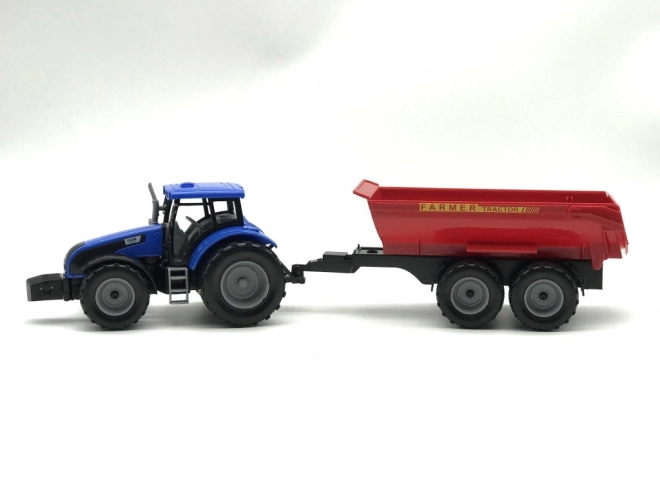 Traktor z przyczepą na napęd bezwładnościowy