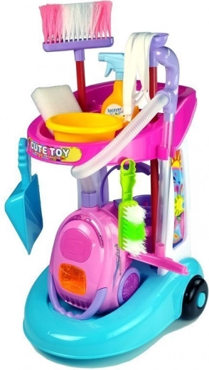 Kolorowy wózek do sprzątania