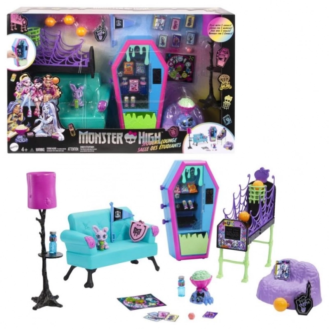 Zestaw uczniowskiego mebli do salonu Monster High