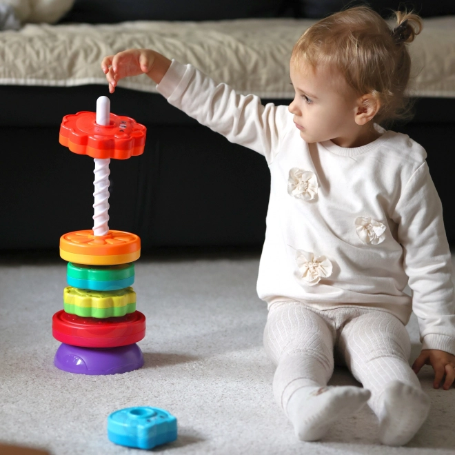 Edukacyjna spiralna wieża zwierzątek WOOPIE dla dzieci