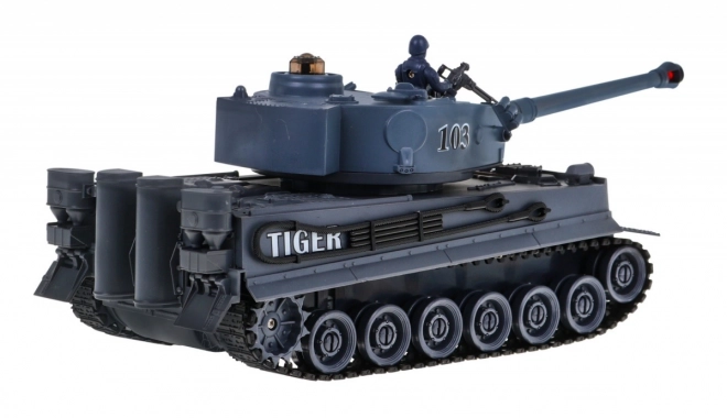 Zdalnie sterowane 2 czołgi T-34 vs. Tygrys dla dzieci 3+ Strzelające modele 1:28 + Wielka bitwa czołgowa + Efekty świetlne i dźwiękowe