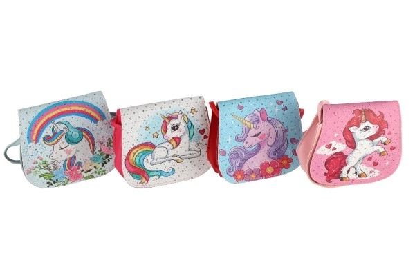 Torebka/Jednorożec torba z kamykami plastik 4 kolory w woreczku 17x15x3cm