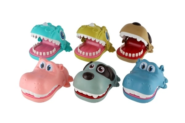 Gra zręcznościowa gryzienie palcy zwierzątko plastikowe 12x16cm różne rodzaje