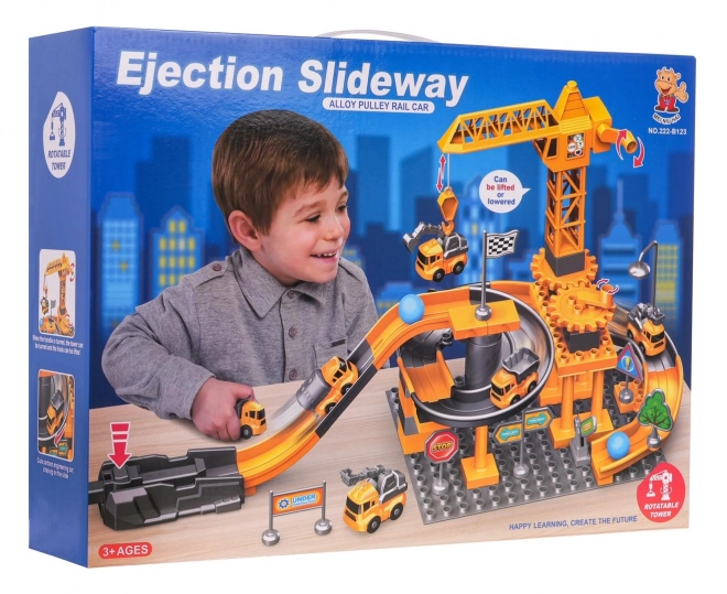 Plac budowy z pojazdami + akcesoria