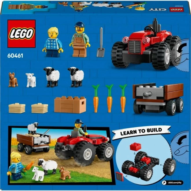 LEGO® City 60461 Czerwony traktor z przyczepą i owcami