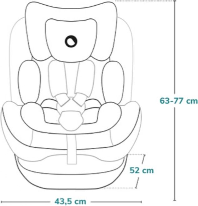 Fotelik samochodowy Lionelo Bastiaan One i-Size niebieski