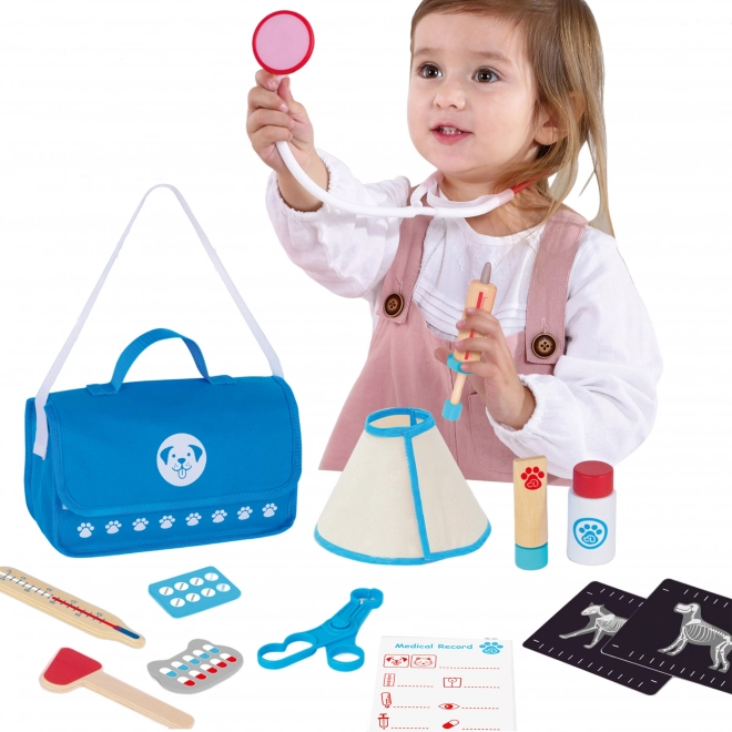 Tooky Toy zestaw weterynaryjny z torbą 17 elementów