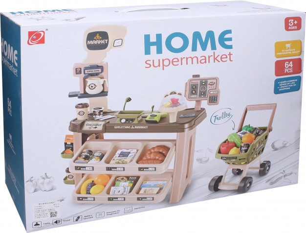 Supermarket z efektami 63x35x84 cm