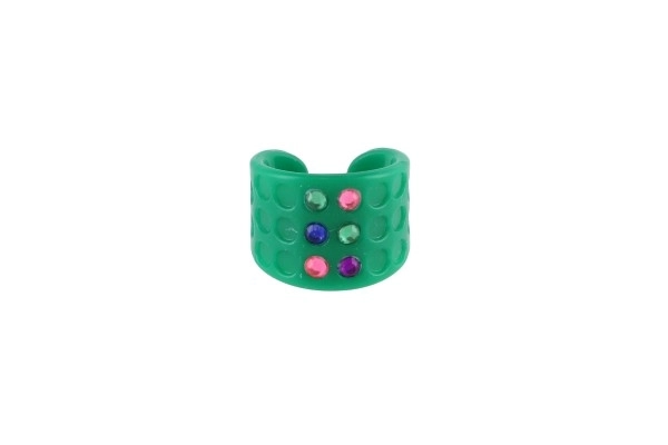 Pierścionki kreatywny zestaw plastik w pudełku 12x21x3,5cm 12szt w pudełku