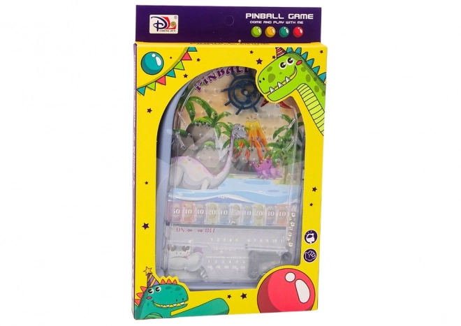 Gra ze stołem pinball smoki i dinozaury niebieski stojak