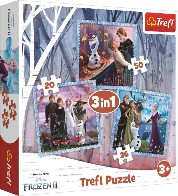 TREFL Puzzle Kraina Lodu 2: Magiczna opowieść 3w1 (20,36,50 elementów)