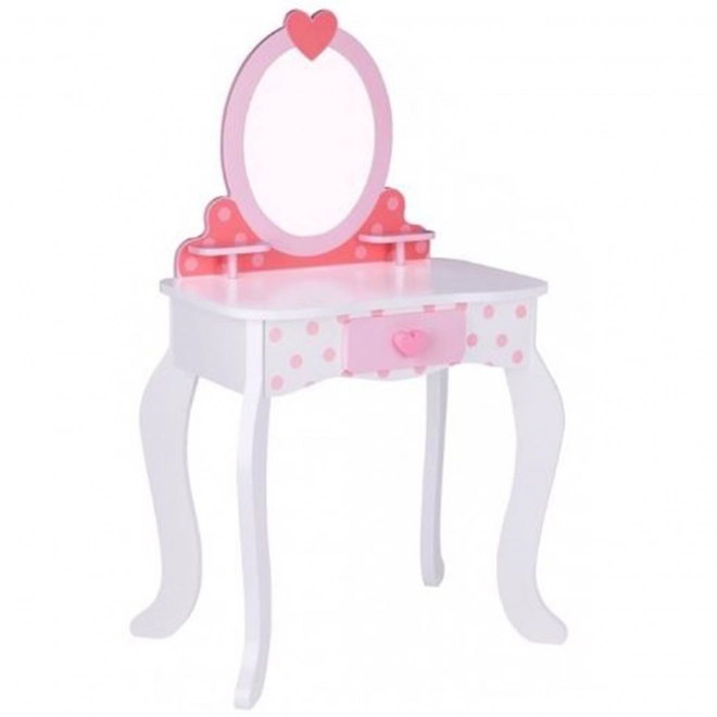 Drewniana toaletka z krzesełkiem od Tooky Toy