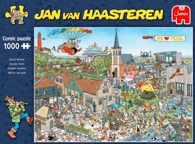 JUMBO Puzzle JvH Lot nad wyspą 1000 elementów