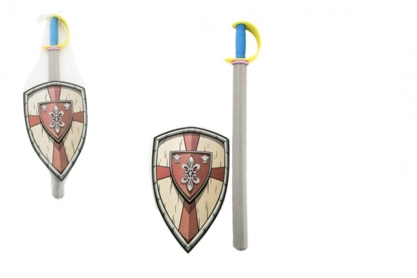 Miecz z tarczą piankowy 75cm w siatce