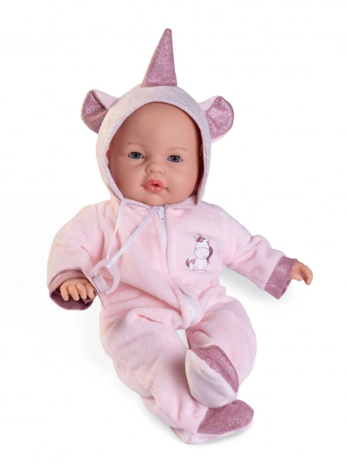 Antonio Juan 14362 BIMBA - mrugająca lalka bobas ze dźwiękami i miękkim materiałowym ciałem - 37 cm