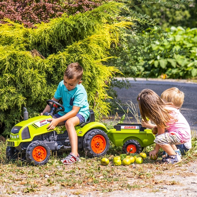 Traktor pedałowy Claas Arion 410 z przyczepką