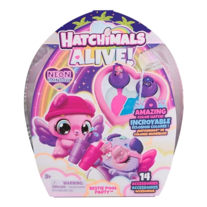 Zwierzątka Hatchimals na basenową imprezę