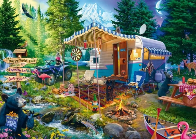 Schmidt Puzzle Z kamperem w górach 1000 elementów