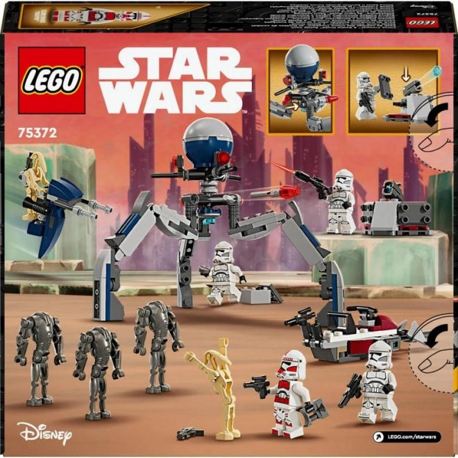 LEGO® Star Wars™ 75372 Zestaw bitewny klonowego żołnierza i droida bojowego