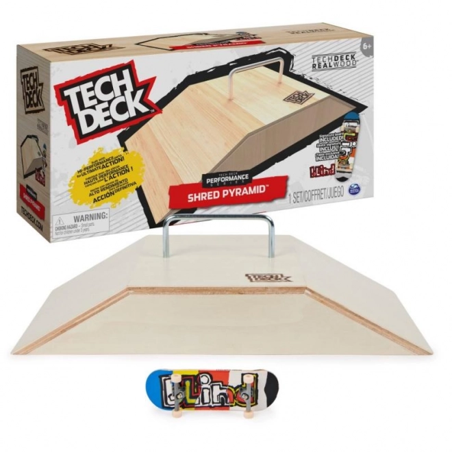 Tech Deck - drewniana rampa