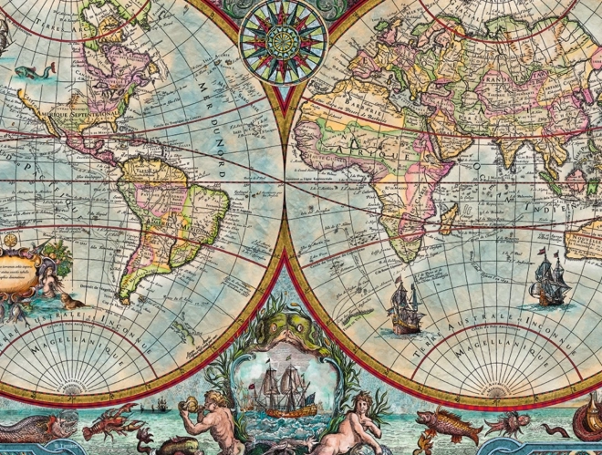 Puzzle CHERRY PAZZI mapa świata wielkich odkryć 2000 elementów