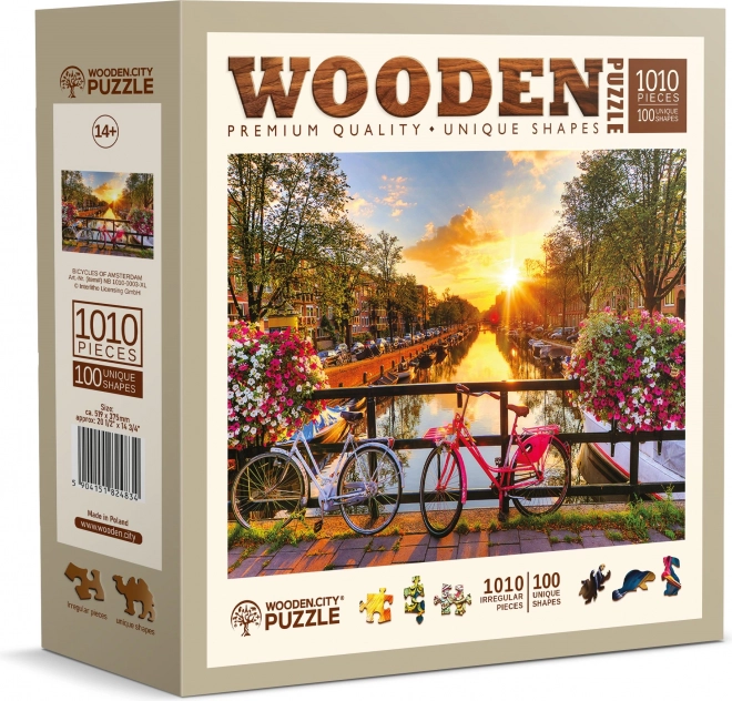 WOODEN CITY Drewniane puzzle Amsterdamskie koła 1010 elementów