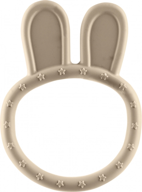 Silikonowy gryzak Rabbit, Sand Beige