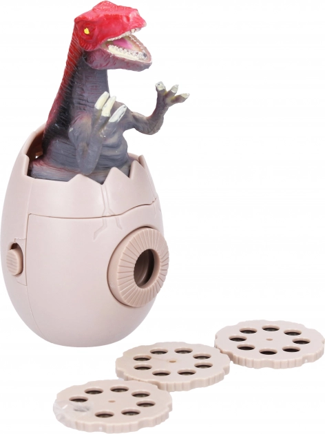 Projektor z motywem dinozaura 10 cm szary