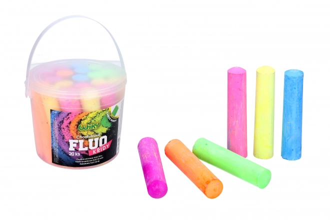 Kreda chodnikowa FLUO 20 sztuk