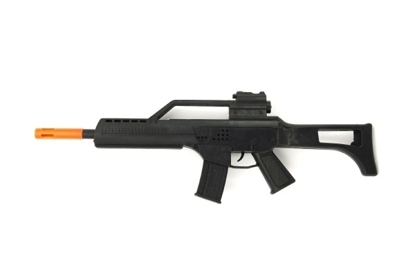 Pistolet/Karabin maszynowy iskierkowy plastik 53cm na bezwładności na kartce