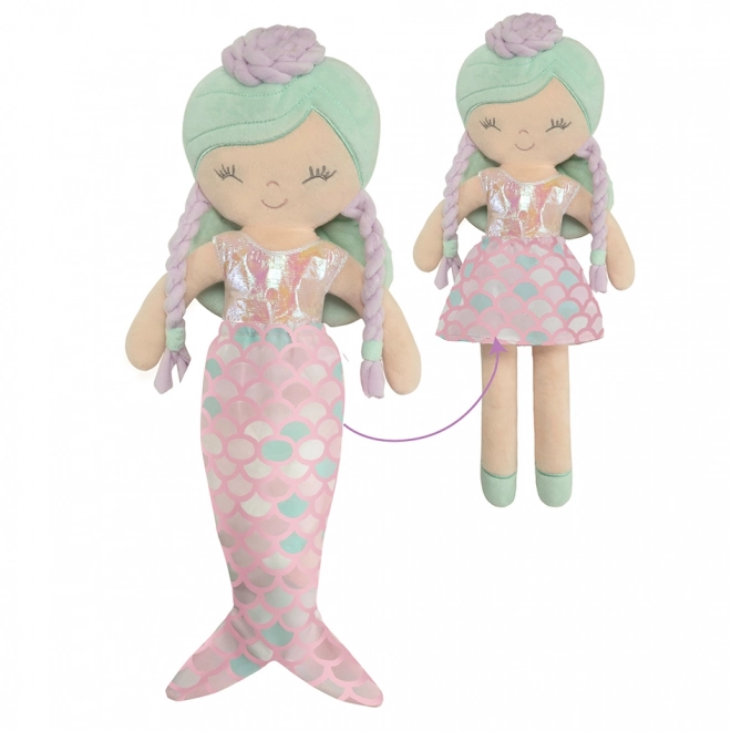 DeCuevas 20141 Pluszowa lalka 2w1 OCEAN FANTASY - 36 cm