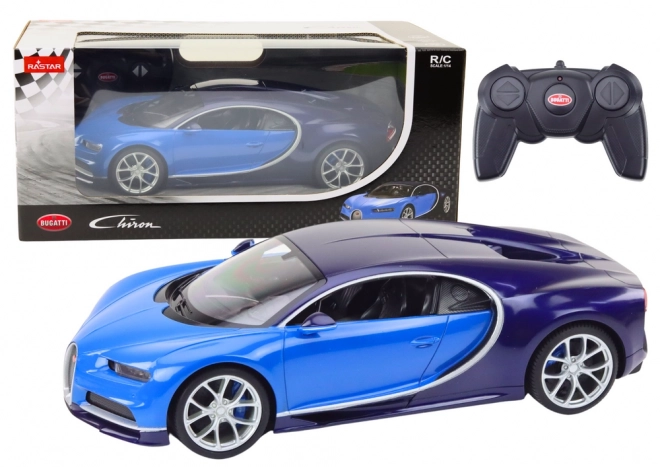 Bugatti Chiron zdalnie sterowany model auta w skali 1:14 niebieski