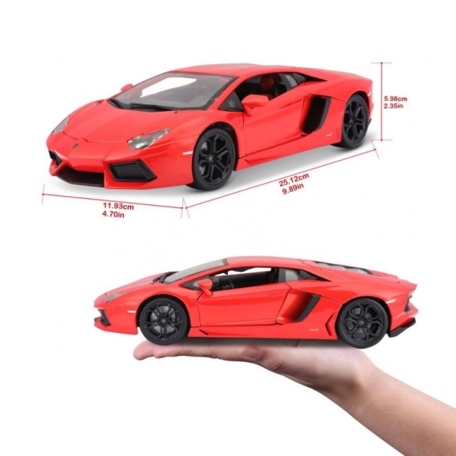 Bburago Lamborghini Aventador 1:18 pomarańczowy 18-11033