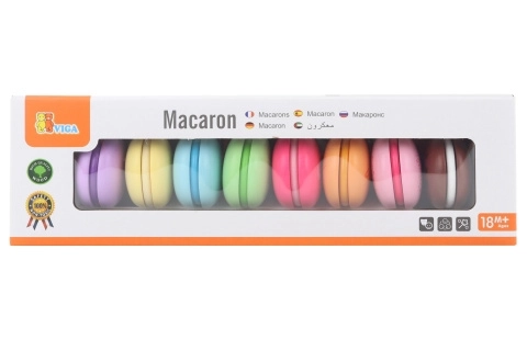 drewniane makaroniki dla dzieci 8 szt. VIGA PolarB