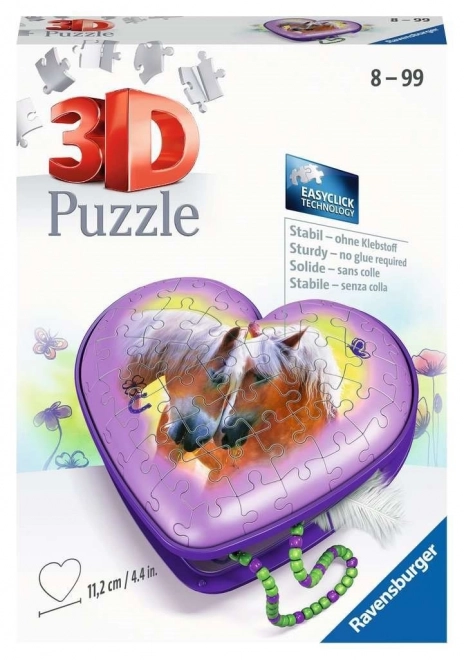 RAVENSBURGER 3D puzzle Serce Konia 54 elementów