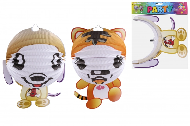 Lampion Kula 25 cm Kot albo Pies