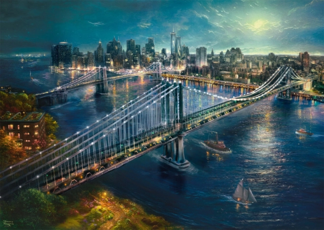 Schmidt puzzle Księżyc nad Manhattanem 2000 elementów