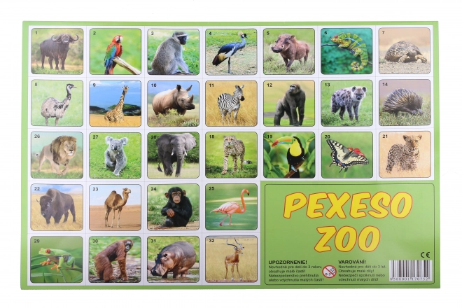 Pexeso ZOO zdjęcia zwierząt