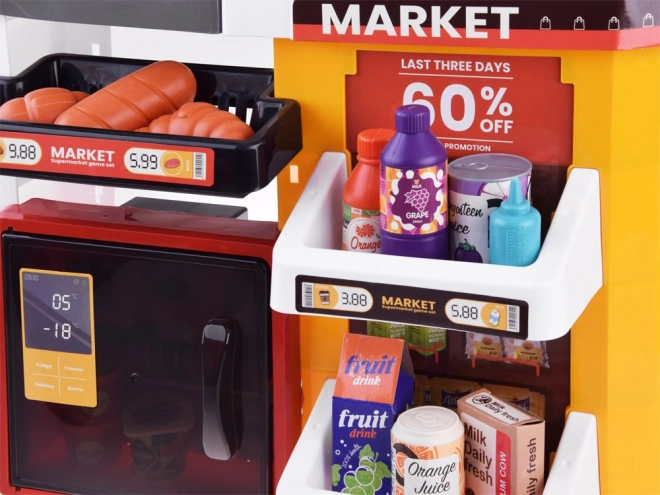 Duży supermarket cukierniczy + akcesoria wózka ZA4638
