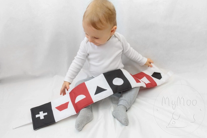 MyMoo Kontrastowe tekstylne leporello